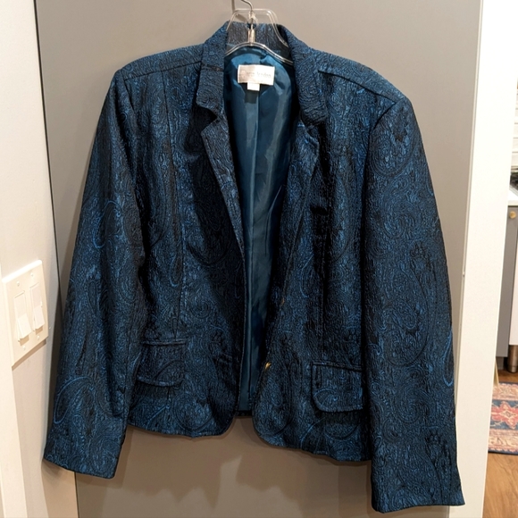 Turquoise Paisley Erin London Blazer - Picture 1 of 3